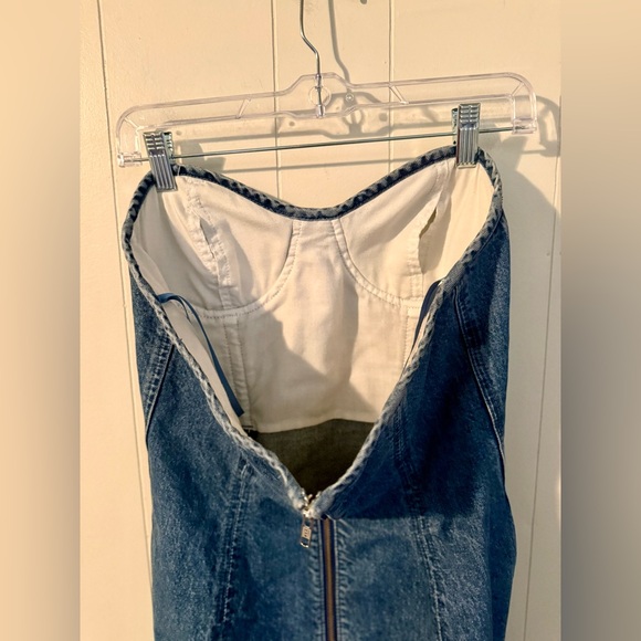 Lovers and Friends Alexis Bustier Mini Denim Dress - size M - Picture 5 of 16